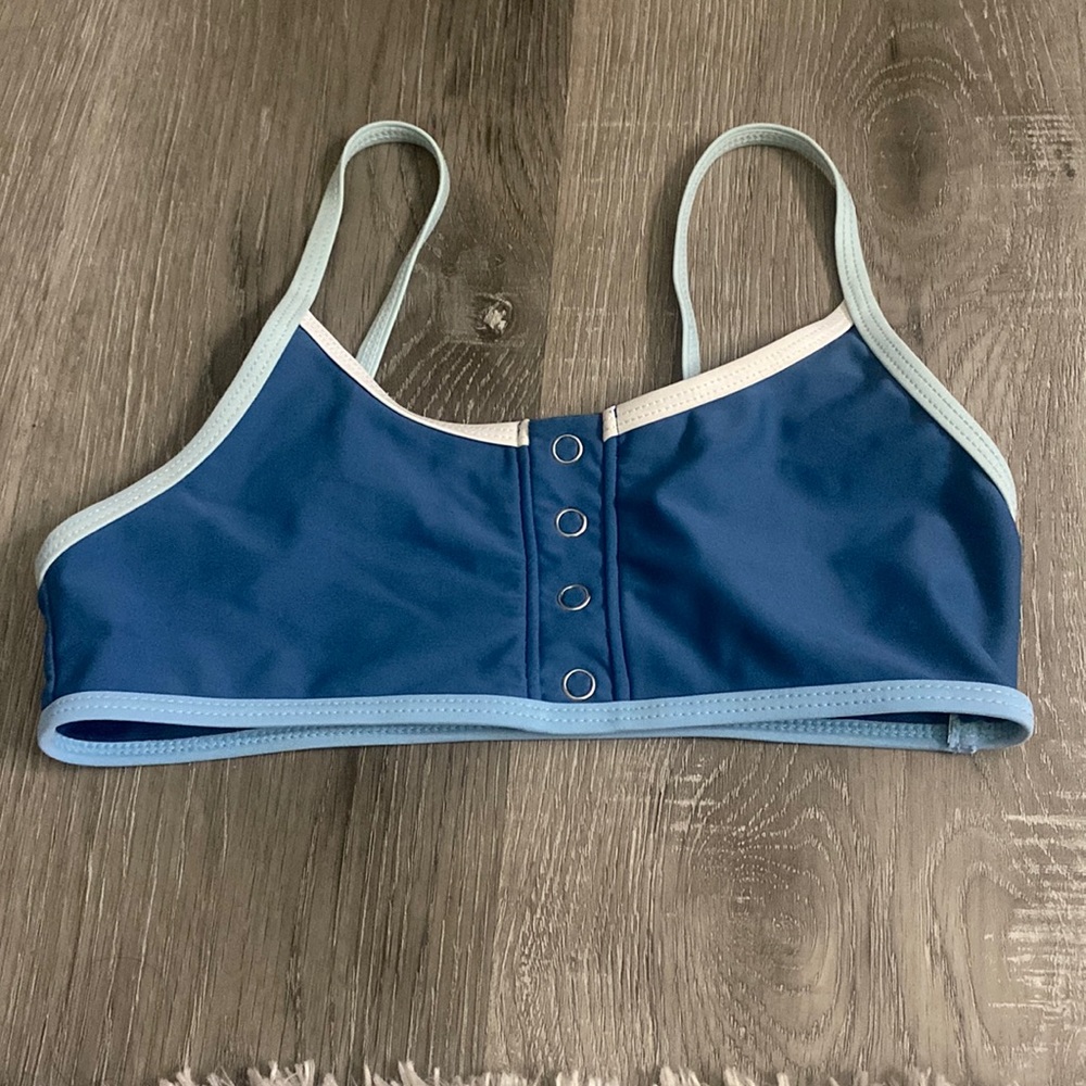 Tillys blue and white bathing suit